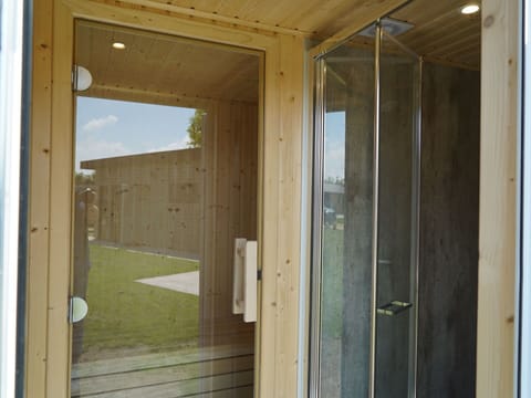 Property, Building, Door, Wood, Sky, Shade, Home Door, Composite Material, Automotive Exterior