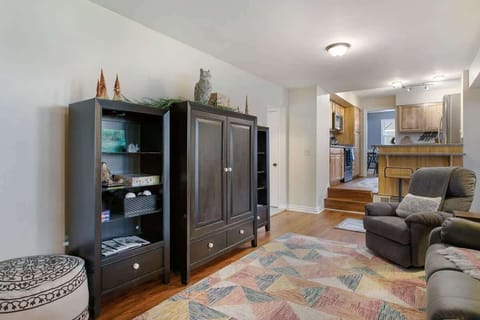 Media Cabinet houses a Smart TV