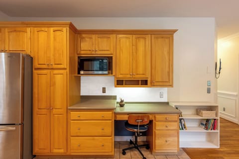 Office area inside kitchen