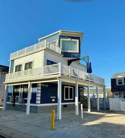 122 DuPont Avenue  , Seaside Heights. One block to boardwalk and ocean beach .