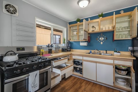 Everything you need to cook like a pro, pots, pans and Keurig coffee maker