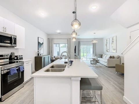 Cook up a feast in the fully stocked kitchen, equipped with everything you need for your culinary adventures.