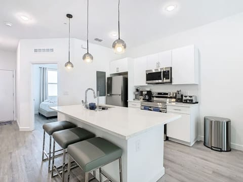 Cook up a feast in the fully stocked kitchen, equipped with everything you need for your culinary adventures.