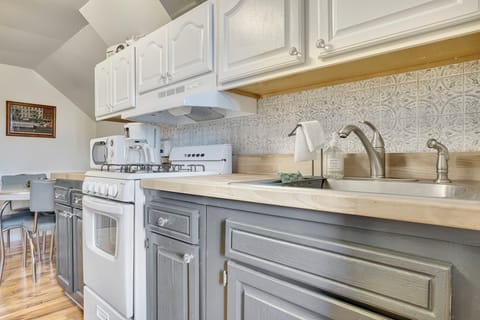 Kitchen - Retro Style Gas Range and Microwave