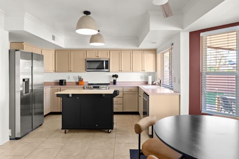 Storage galore! Our kitchen features tons of cabinetry to keep everything organized and within reach.