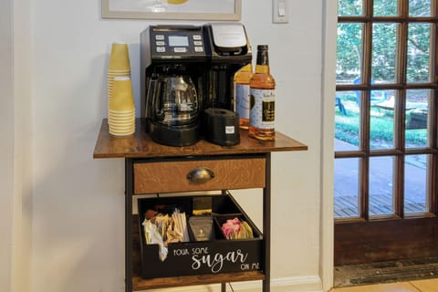 Dedicated coffee station in the kitchen