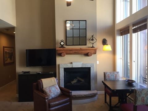 Double height living room