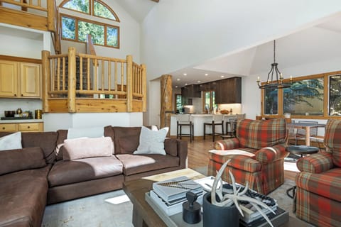 Kitchen, Living, Dining on the main floor.