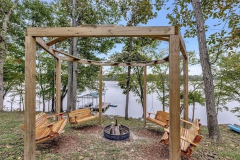 Gather around the octagon for a unique bonfire experience!