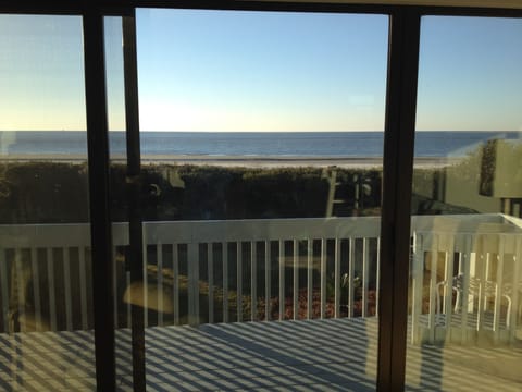 looking towards the sea from the living room
