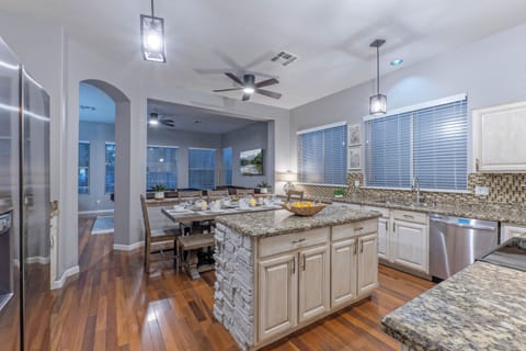 The chefs and helpers will love this kitchen space.