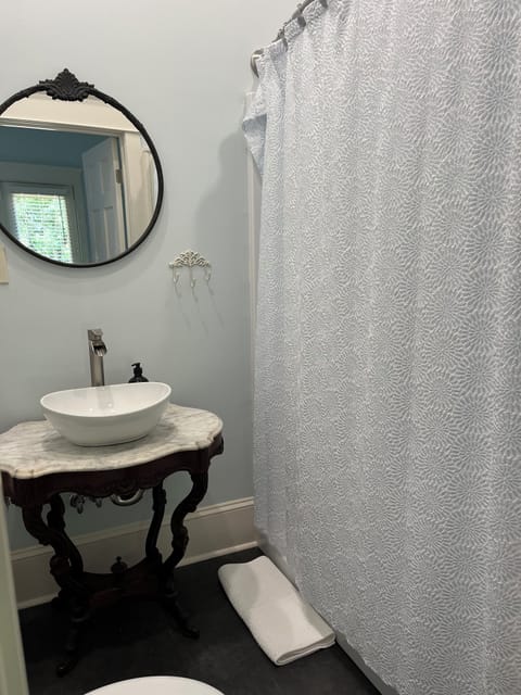 Private bathroom with spacious shower