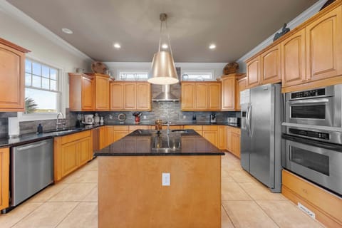 Our fully stocked kitchen