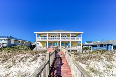 House view from the ocean side