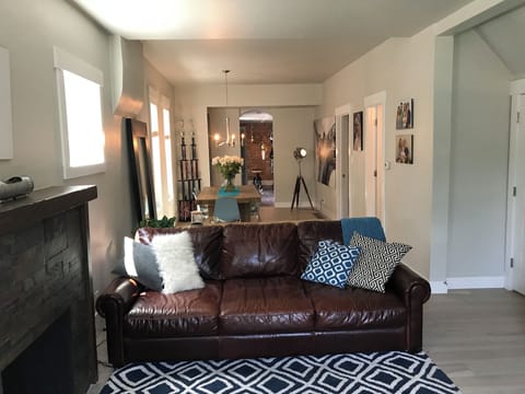 Family room with TV