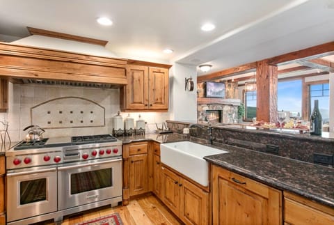 Indoors, Kitchen, Sink, Hardwood, Microwave