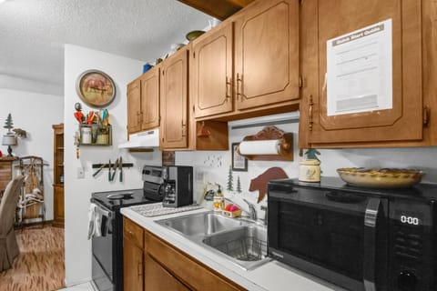 Indoors, Kitchen, Sink, Microwave, Oven