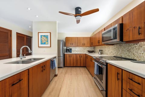 Fully stocked kitchen