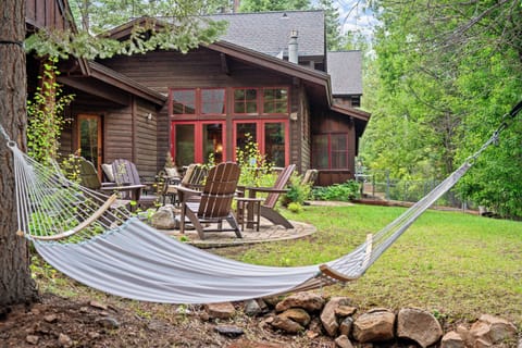 During the summer we have a hammock and hanging chairs available. 