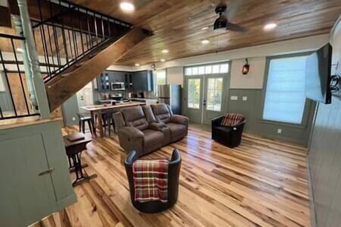 Roomy kitchen, dining and living area on main floor