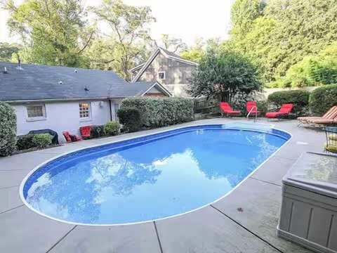 Spend your day poolside and make the most of the outdoor space.