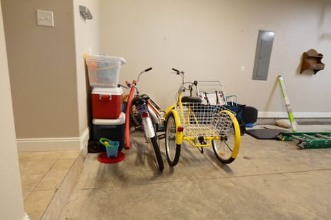 Beach toys, coolers, bikes and beach wagon are all available during your stay