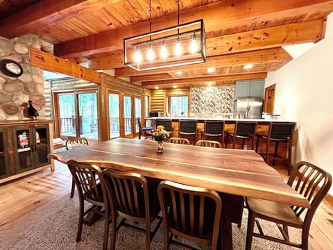 Handcrafted large dining table