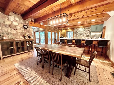 Main house dining table and island