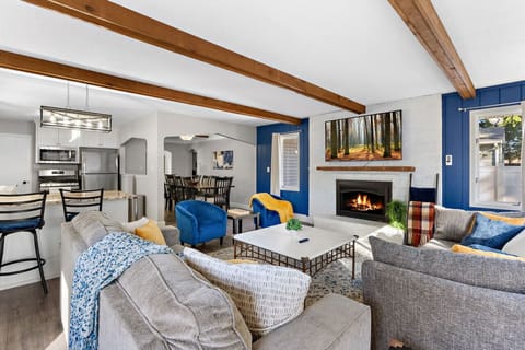 Living Room: Pullout Couch, Standard Couch, HD Roku Smart TV, Games