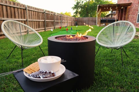 Gather ‘round the fire pit for s’mores and stories.