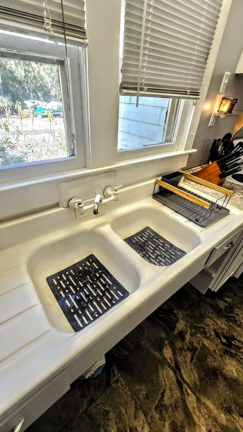 Sink over looking front yard