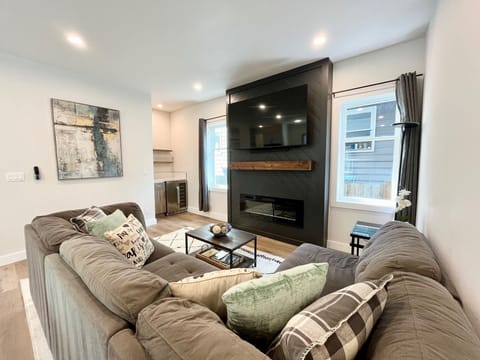 Cozy and stylish living room, the heart of relaxation and comfort in our home