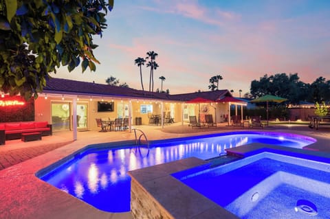 End your day surrounded by glowing lights, peaceful desert skies, and your own private backyard oasis. It's the perfect setting for making memories long after sunset.