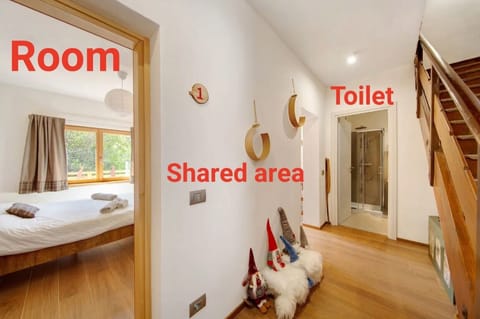 Room 1 - Nene Cristina with External Bathroom, Shared Terrace and Garden Apartment in Friuli-Venezia Giulia