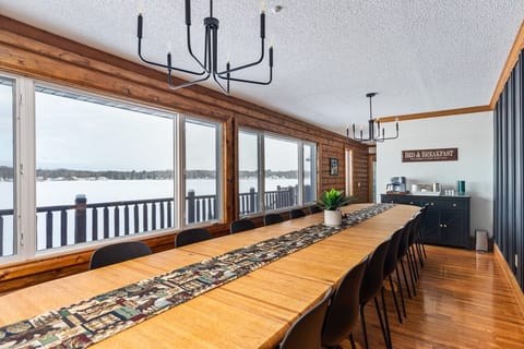 The large dining space seats up to 16 and is perfect for gathering everyone!