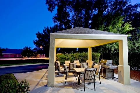 Gather outdoors for evening BBQs under the covered patio.