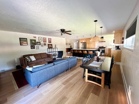 Living and dining area.