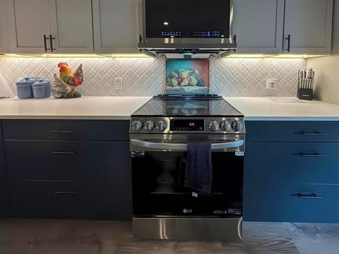 Stove in the kitchen