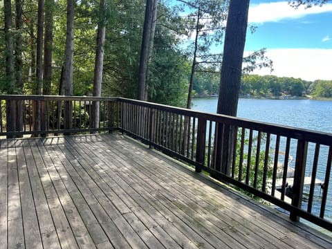 Back deck from living room