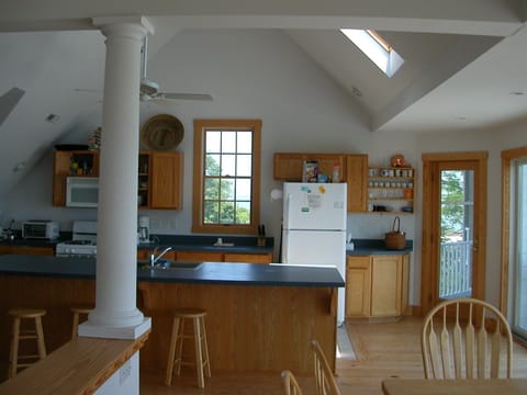 Open Plan Kitchen and dining area.
Great views!