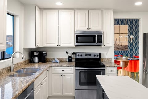 Our fully stocked kitchen