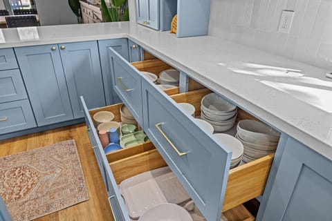 Fully stocked kitchen