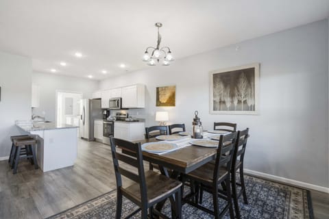 Dining and kitchen area