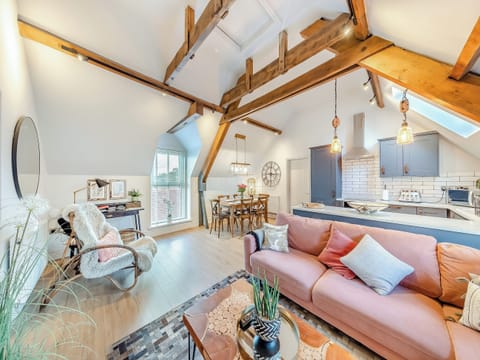 Open plan living space | The Hay Loft, Llangollen