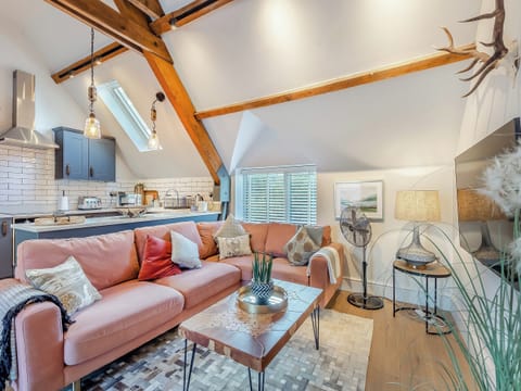 Open plan living space | The Hay Loft, Llangollen