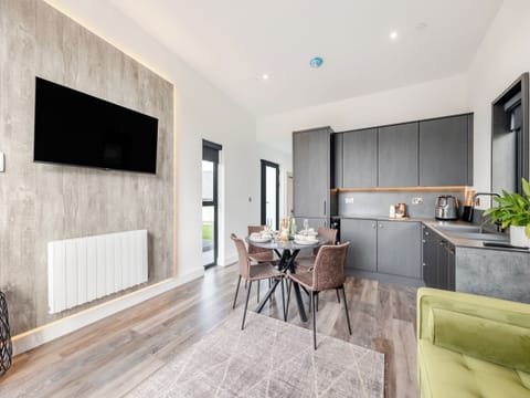 Open plan living space | Lodge Four - Ty Llwyd, Llangefni
