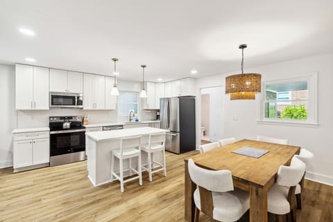 Spacious kitchen layout with plenty of room for cooking up a storm.