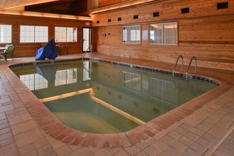 Enjoy a quiet lap swim in a serene indoor setting.