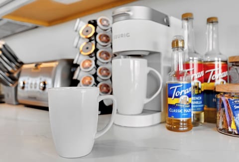 Complimentary Coffee Bar with lots of options! Flavored syrups, teas and snacks.