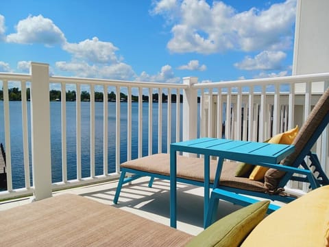 [Upper sun balcony] Lounging at Bee Happy is guilt -inducing -- no, well-earned -- indulgence.